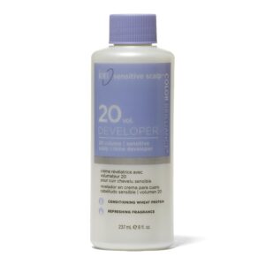 ion sensitive scalp 20 volume creme developer, ionic buffers and conditioning protein to help scalp sensitivity, 8 ounce