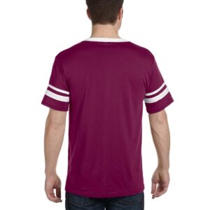 Augusta Sportswear Men's Sleeve Stripe Jersey, MAROON/WHITE, X-Large