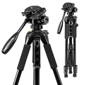 Polaroid 57-Inch Photo/Video Tripod with Deluxe Tripod Carrying Case for Digital Cameras and Camcorders