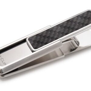 M-Clip Carbon Fiber and Stainless Money Clip - Cash and Credit Card Holder - Minimalist Slim Wallet Alternative