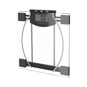 Bluestone Remedy Digital Scale - Body Weight, Fat, and Hydration -BIA, Black and Clear (72-6628B)