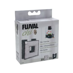 fluval chi filter replacement- 3 filter cartridges and 1 foam biological cartridge