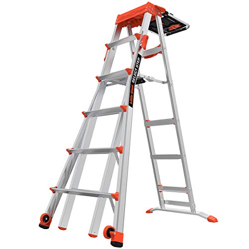 Little Giant Ladders, Select Step, 6-10 Foot, Stepladder, Aluminum, Type 1A, 300 Lbs weight rating (15109-001)