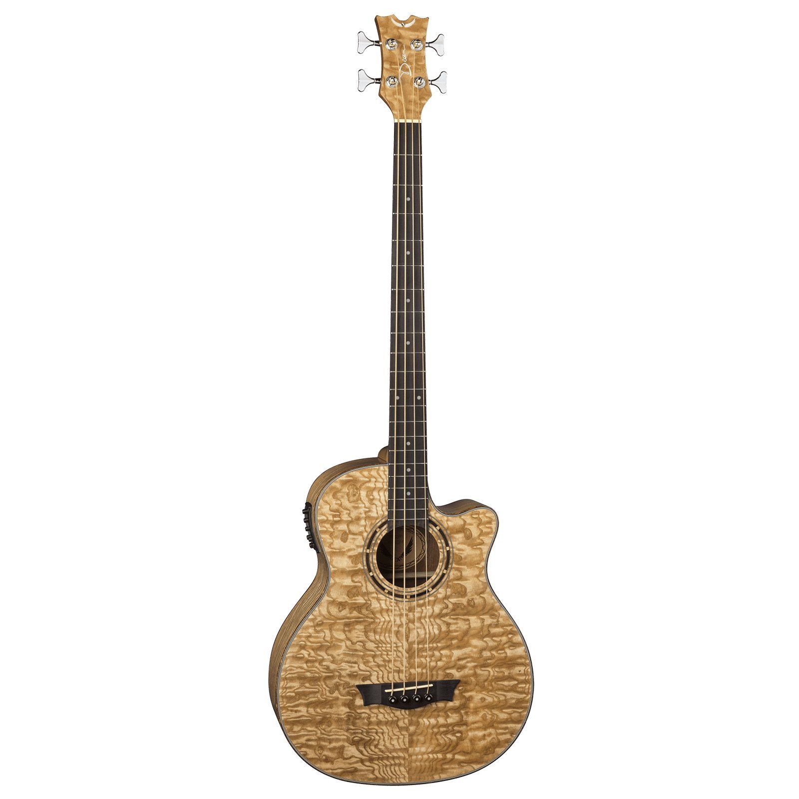 Dean EQA Exotica Quilt Ash Acoustic-Electric Guitar, Gloss Natural