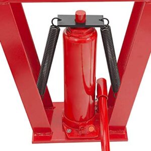 BIG RED T31202 Torin Hydraulic Pipe/Tube Bender with Adjustable Rollers and 6 Cast Iron Dies, 12 Ton (24,000 lb) Capacity, Red