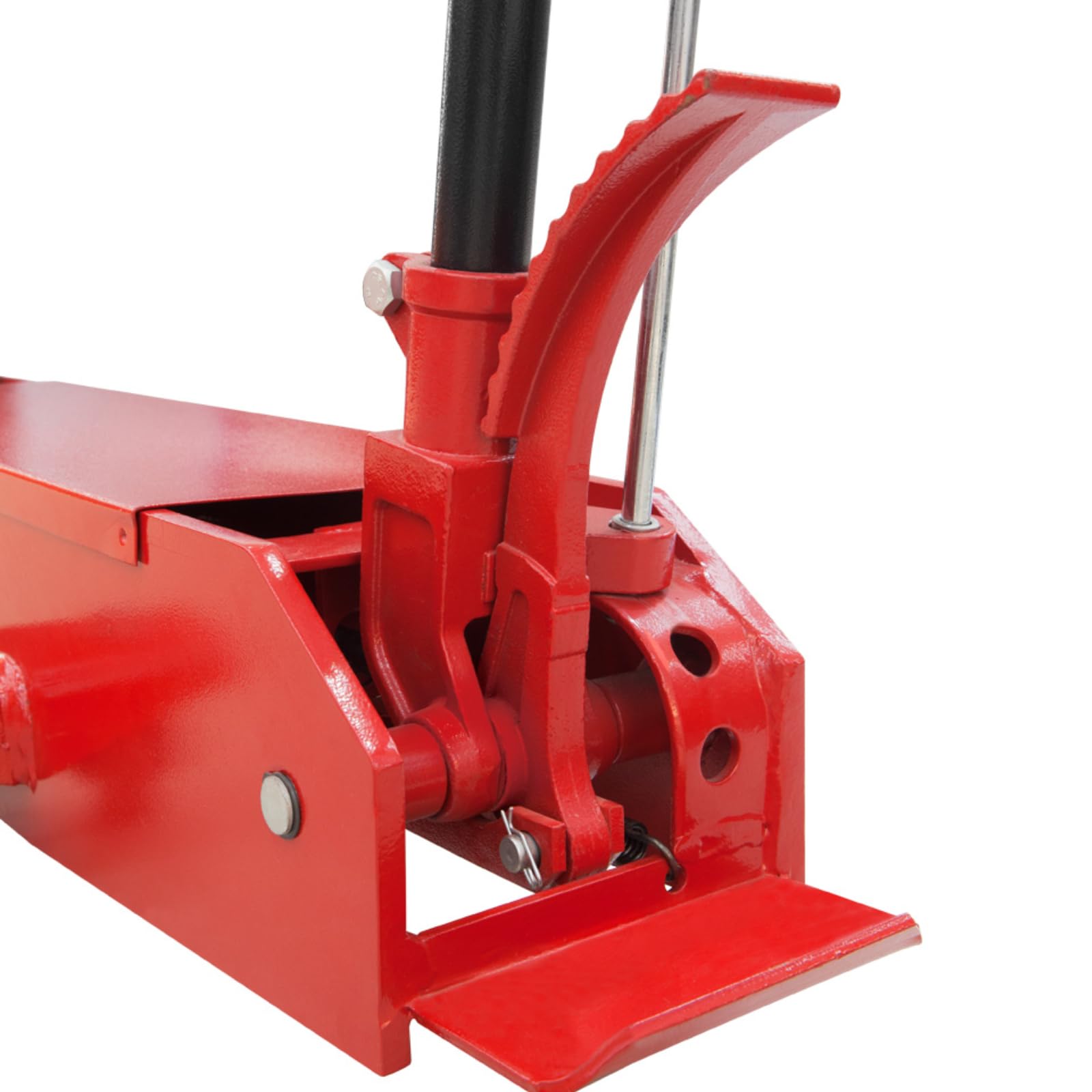 BIG RED T80501 Torin Hydraulic Heavy Duty Long Frame Service/Floor Jack with Foot Pedal, 5 Ton (10,000 lb) Capacity, Red