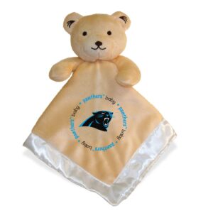 babyfanatic tan security bear - nfl carolina panthers - officially licensed snuggle buddy