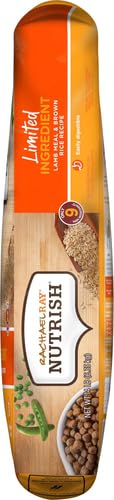 Rachael Ray Nutrish Limited Ingredient Lamb Meal & Brown Rice Recipe, Dry Dog Food, 14 Pound Bag (Packaging Design May Vary)