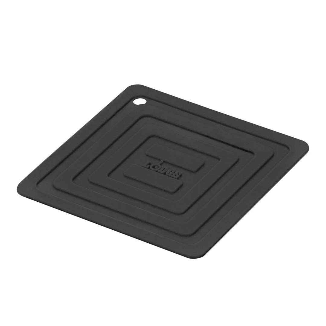 Lodge AS6S11 Silicone Square Pot Holder, Black