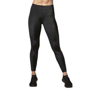 cw-x women's stabilyx joint support compression tight, black, medium