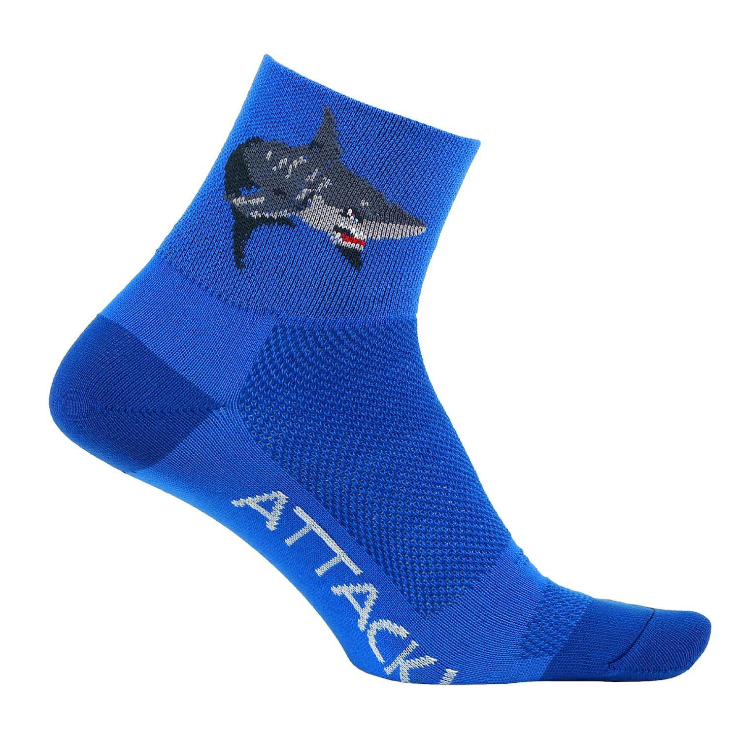 DeFeet Men's Aerator Attack Sock, Blue, Medium