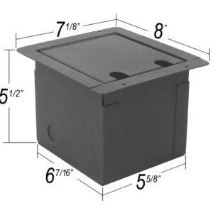 Elite Core | Recessed Floor Box | Customizable Plate