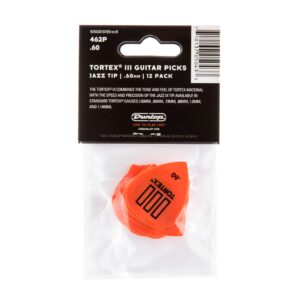 Dunlop Tortex® TIII, Orange, .60mm, 12/Player's Pack