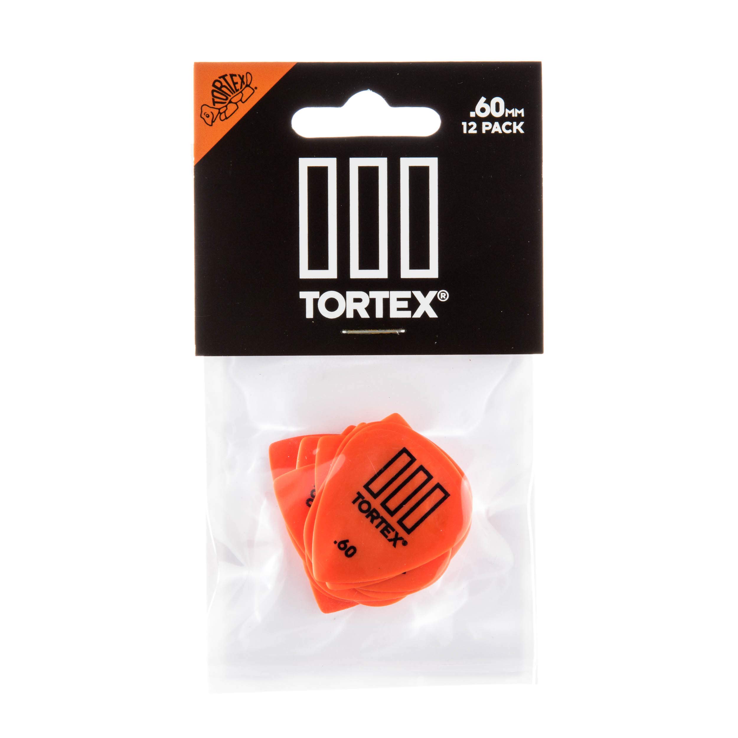 Dunlop Tortex® TIII, Orange, .60mm, 12/Player's Pack