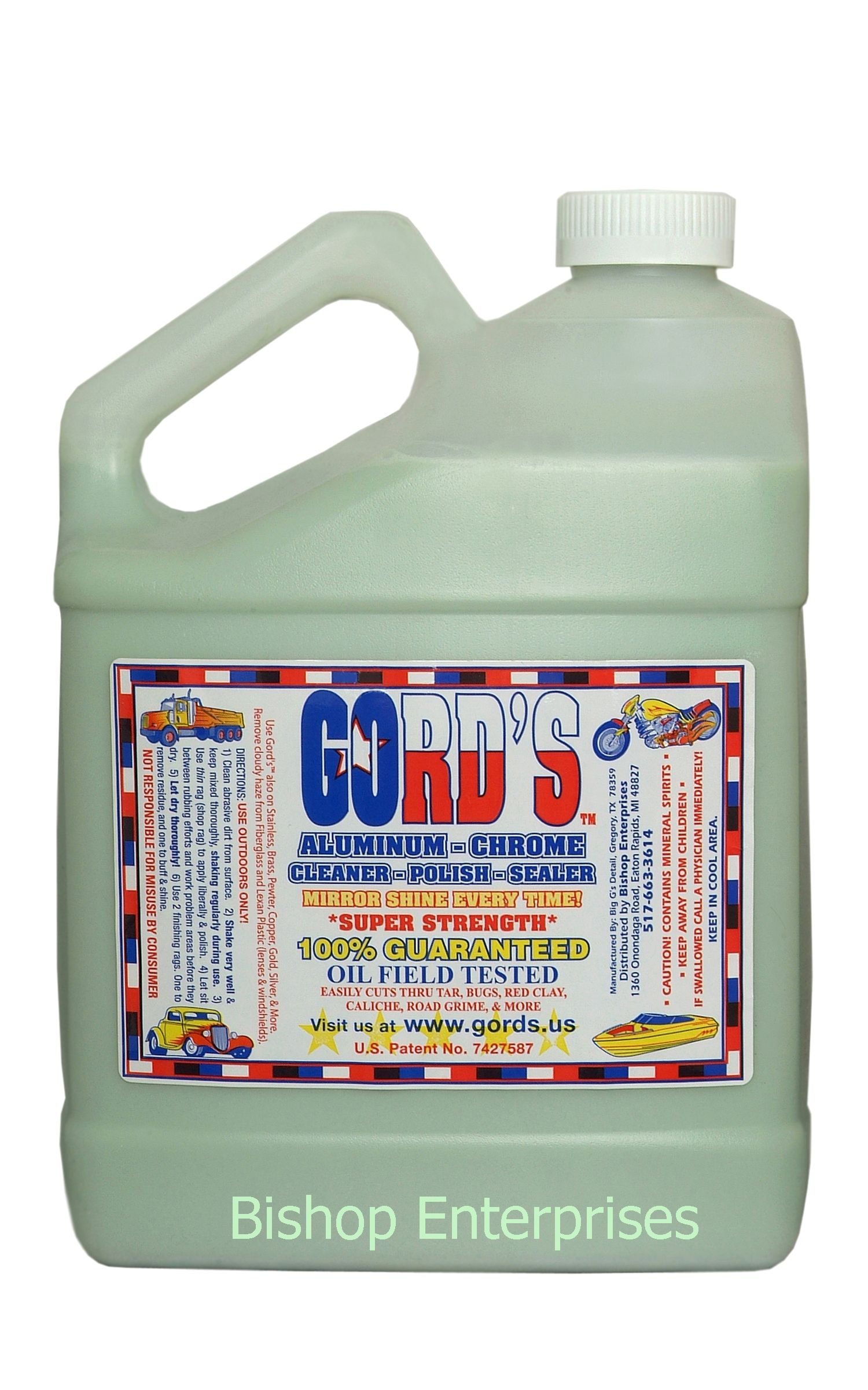 Gord's Aluminum-Chrome-Metal/Cleaner-Polish-Sealer/ALL IN ONE 1 Gal.