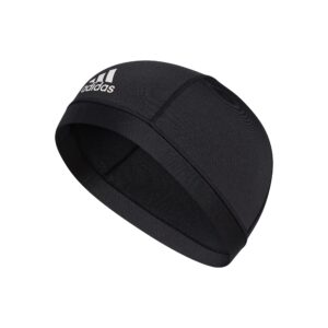 adidas football skull cap, black, one size