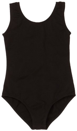 Sansha Little Girls' Shanice Leotard Tank, Black ,Small(C)/4-6