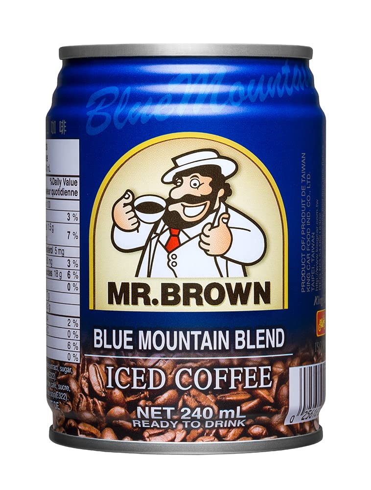 Mr. Brown Iced Coffee, Blue Mountain Style, 8.12-Ounce (Pack of 24)