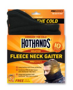 hothands neckgaitblk fleece neck gaiter - black