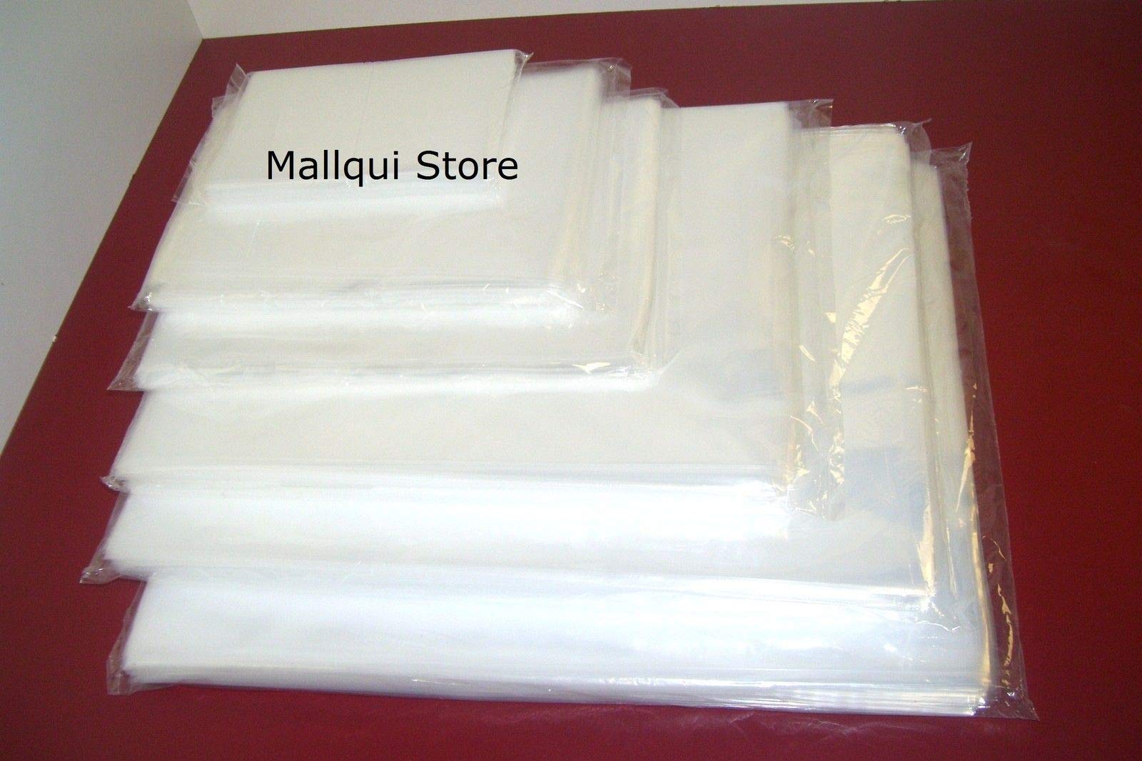 ULINE - 100 Clear 4 x 16 Poly Bags Plastic Lay Flat Open TOP Packing Best 2 MIL