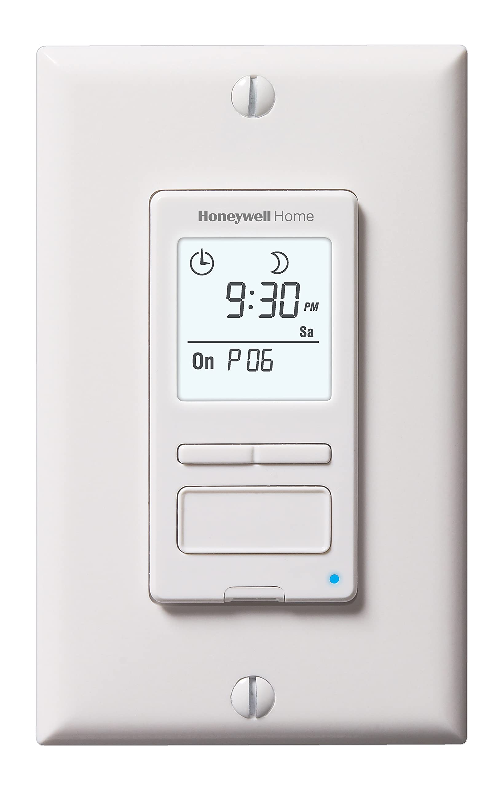 Honeywell Home RPLS540A1002 RPLS540A ECONOSwitch Programmable Timer Switch, White (Requires 40 W Minimum)