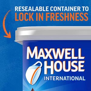 Maxwell House International French Vanilla Café-Style Decaf Sugar Free light_roast Beverage Mix, 4 oz. Canister