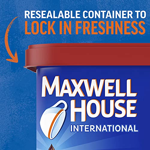 Maxwell House International Hazelnut Cafe-Style Beverage Mix, 9 oz Canisters (Pack of 4)