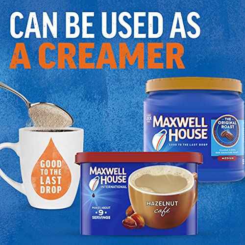 Maxwell House International Hazelnut Cafe-Style Beverage Mix, 9 oz Canisters (Pack of 4)