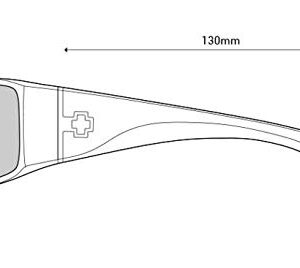 SPY Cooper XL, Rectangular Wrap Sunglasses, Color and Contrast Enhancing Lenses, Matte Black - Grey Polarized Lenses