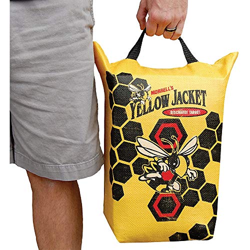 Morrell Yellow Jacket Weather Resistant Portable Final Shot Hunting Crossbow and Compound Bow Discharge Archery Bag Target with Carry Handle, Yellow