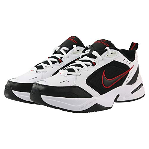 Nike Men's Air Monarch IV Cross Trainer, White/Black, 6.5 Regular US