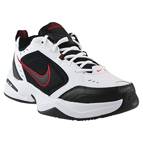 Nike Men's Air Monarch IV Cross Trainer, White/Black, 6.5 Regular US