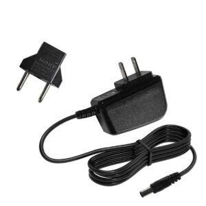 hqrp ac adapter/power supply for boss os-2 overdrive/distortion/ph-3 phase shifter guitar effects pedals plus hqrp euro plug adapter