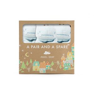 Angel Dear - Blue Hippo, Pair and A Spare Blankie Set