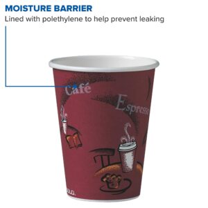 Solo 412SIN-0041 12 oz Bistro SSP Paper Hot Cup (Case of 1000)