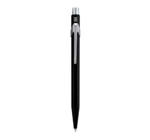 caran d'ache 849 metal range ball pen - black with black cartridge