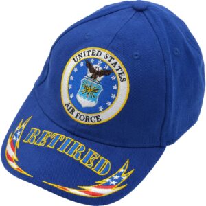 findingking u.s. air force retired hat blue