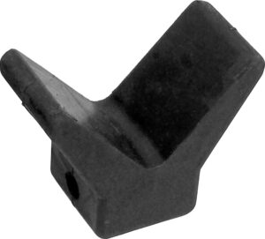 shoreline marine v-block standard duty use bow stop rubber, 2" x 2"