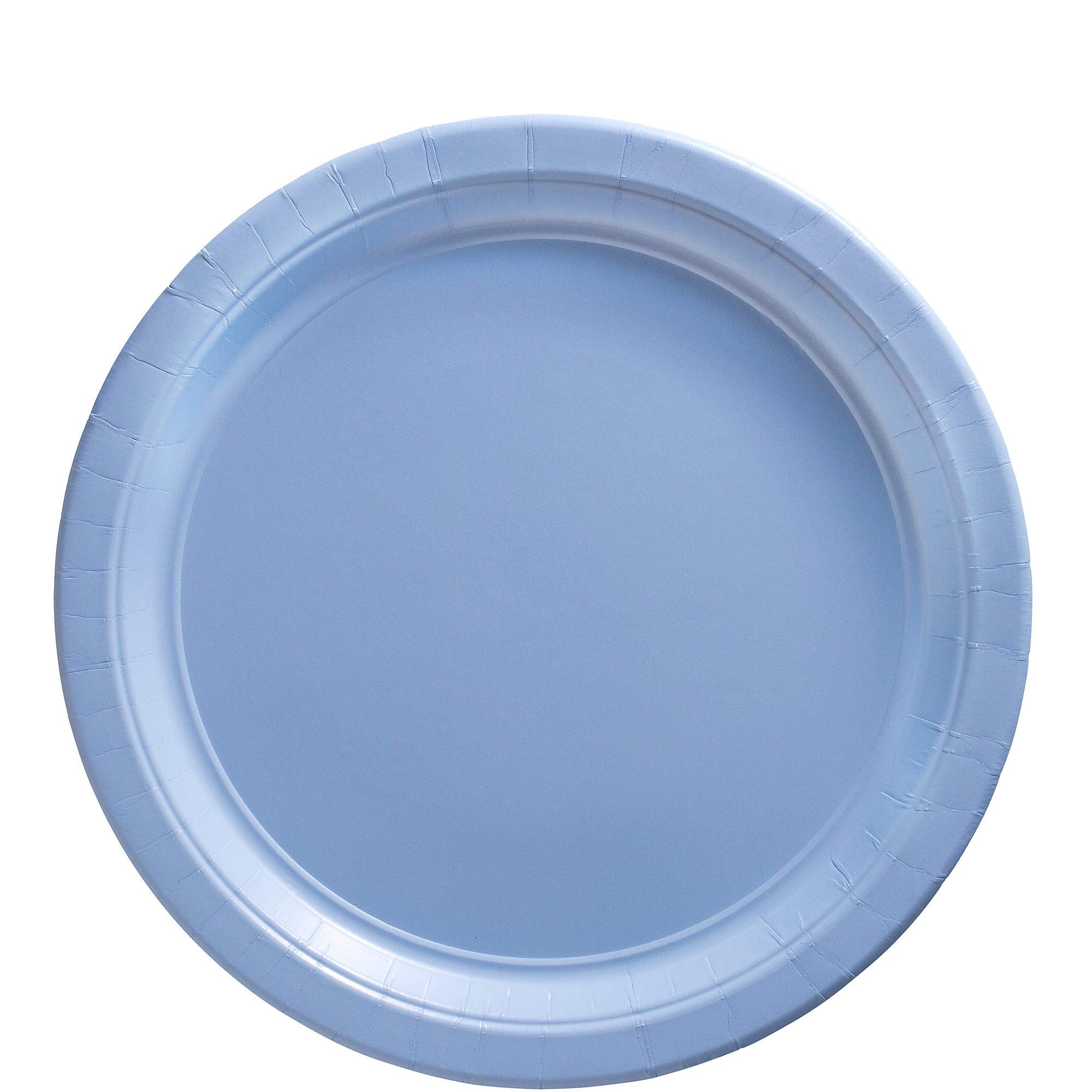 Amscan Pastel Blue Paper Plates Big Party Pack, 50 Ct.