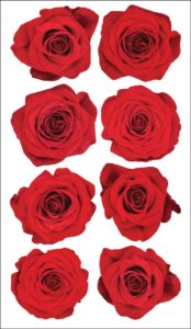 sticko sticker themed-red roses 52-00981, other