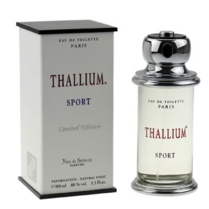 jacques evard thallium sport for men edt spray, woody aquatic fragrance, 3.3 fl oz