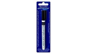 decoart dgpm14-k glass paint marker, black