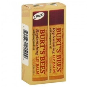 burts bees 2 pack pomegranate lip balm, 0.3 oz