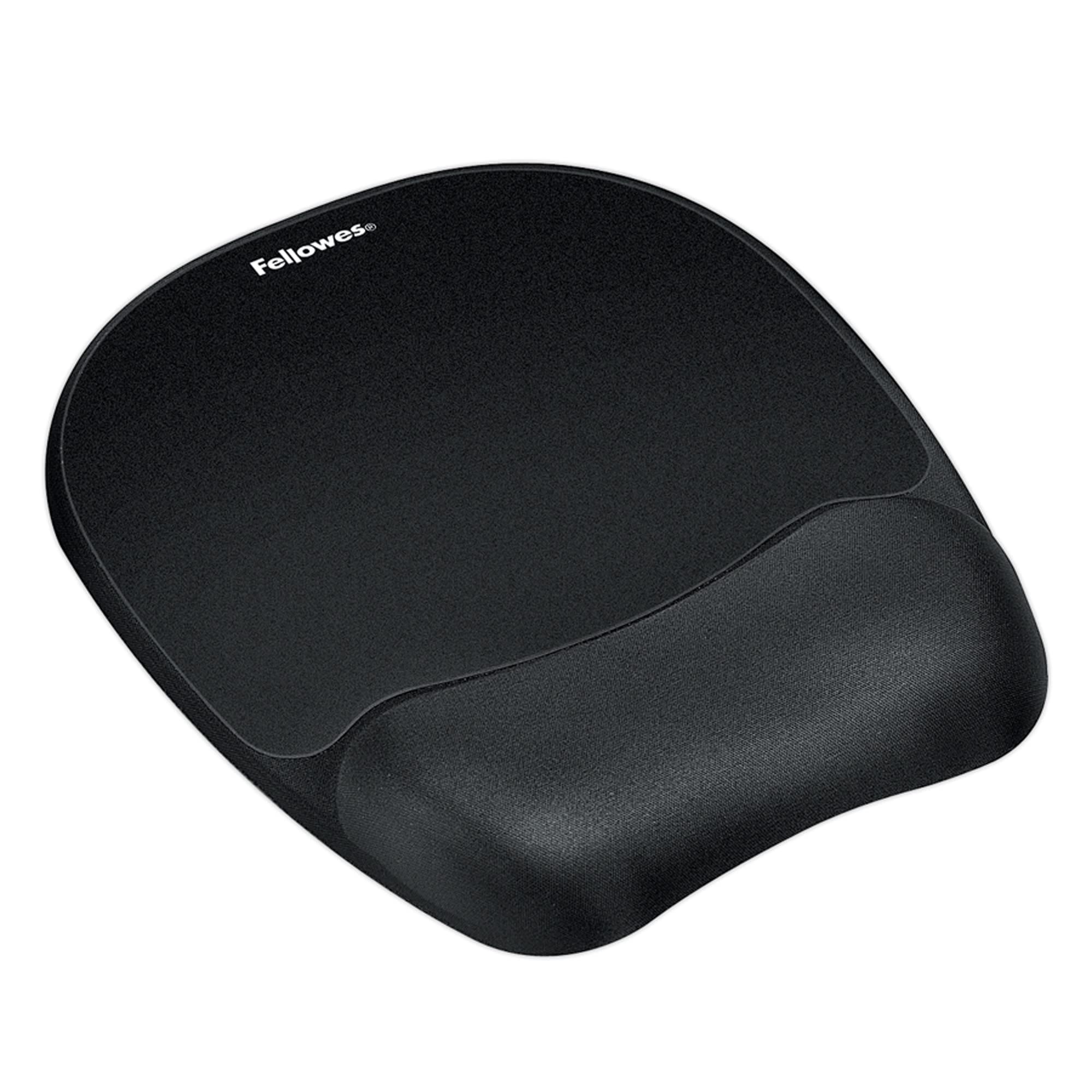 Fellowes® Gel Wrist Rest/Mouse Pad, Fabric, Black