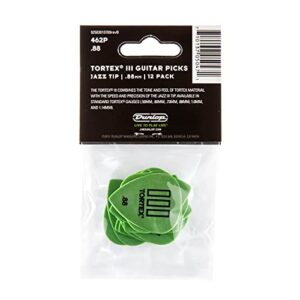 Dunlop Tortex® TIII, Green, .88mm, 12/Player's Pack