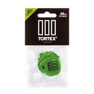 Dunlop Tortex® TIII, Green, .88mm, 12/Player's Pack