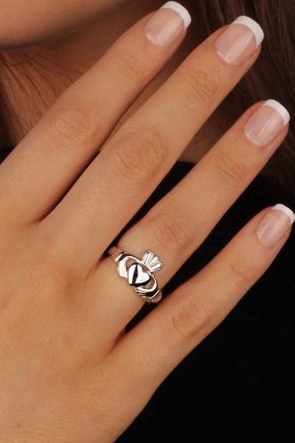 Claddagh Ring Ladies Sterling Silver SL92. Made in Ireland. (5)