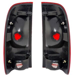 EPIC LIGHTING AMOE Replacement Rear Brake Tail Lights Assembly Compatible with Ford 97-03 F-150 Styleside 97-99 F-250 Light Duty 99-07 Super Duty [ FO2800117 F85Z13405CA FO2801117 F85Z13404CA ] Pair