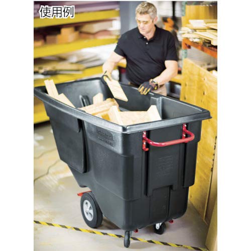 Rubbermaid Commercial Products Forkliftable Polyethylene Dump Truck, 450-Pound Capacity, Black