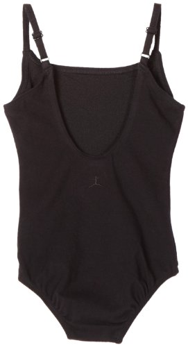 Danskin Little Girls' Camisole Leotard, Black, Small (4-6)